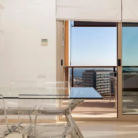 Sunny Beachfront Pool Apartment Barcelona